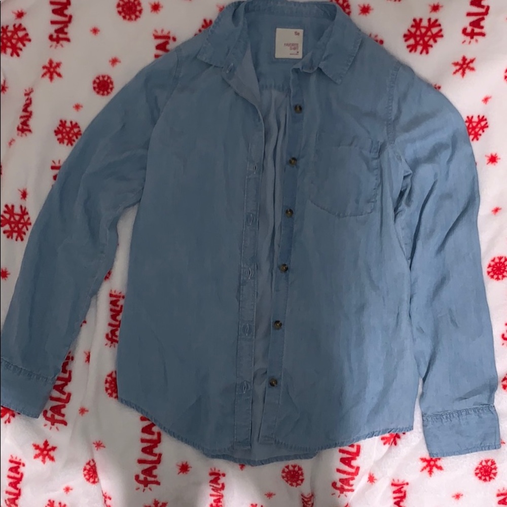 Soft denim top